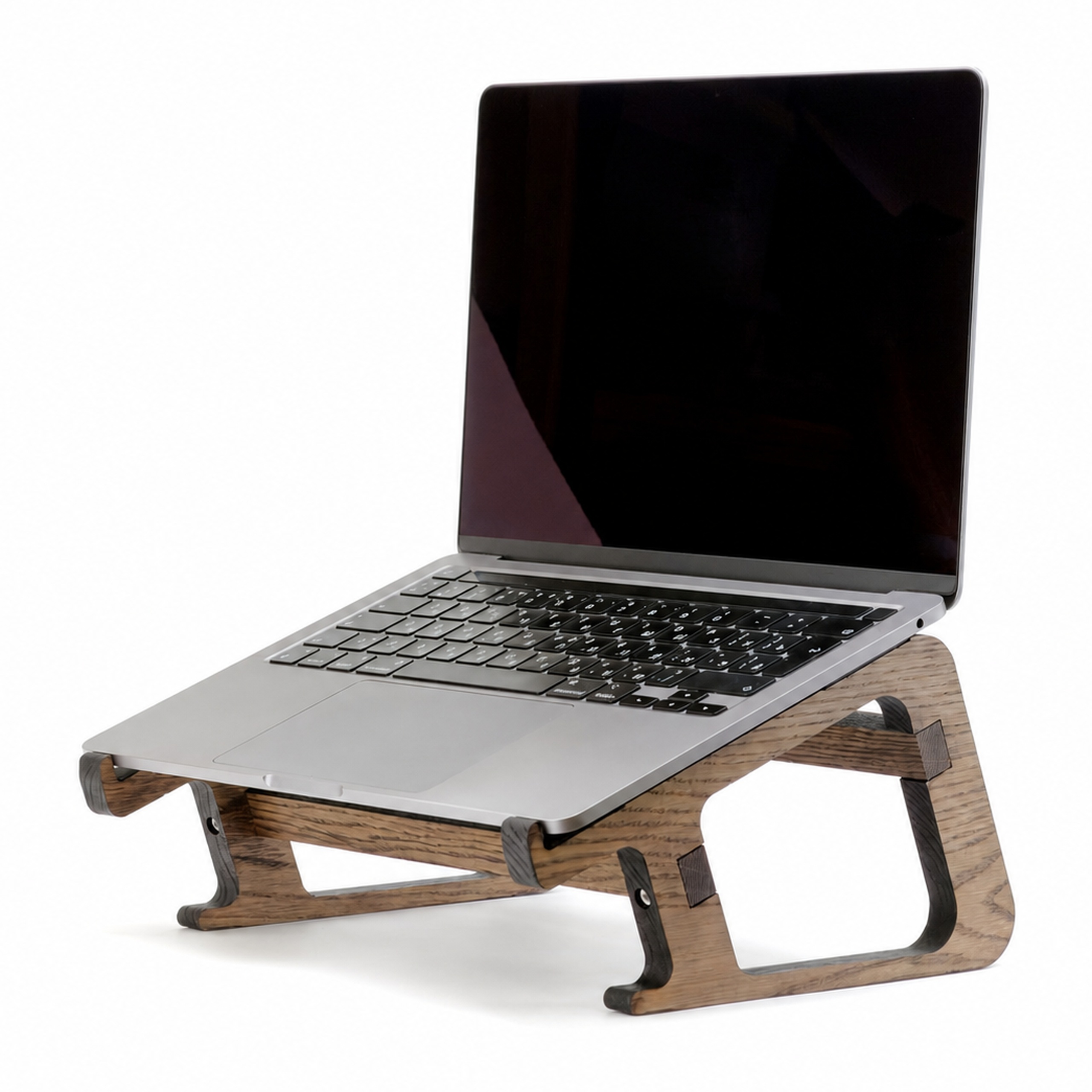 MONOSHAPE Laptop Stand 14 Dark with MacBook