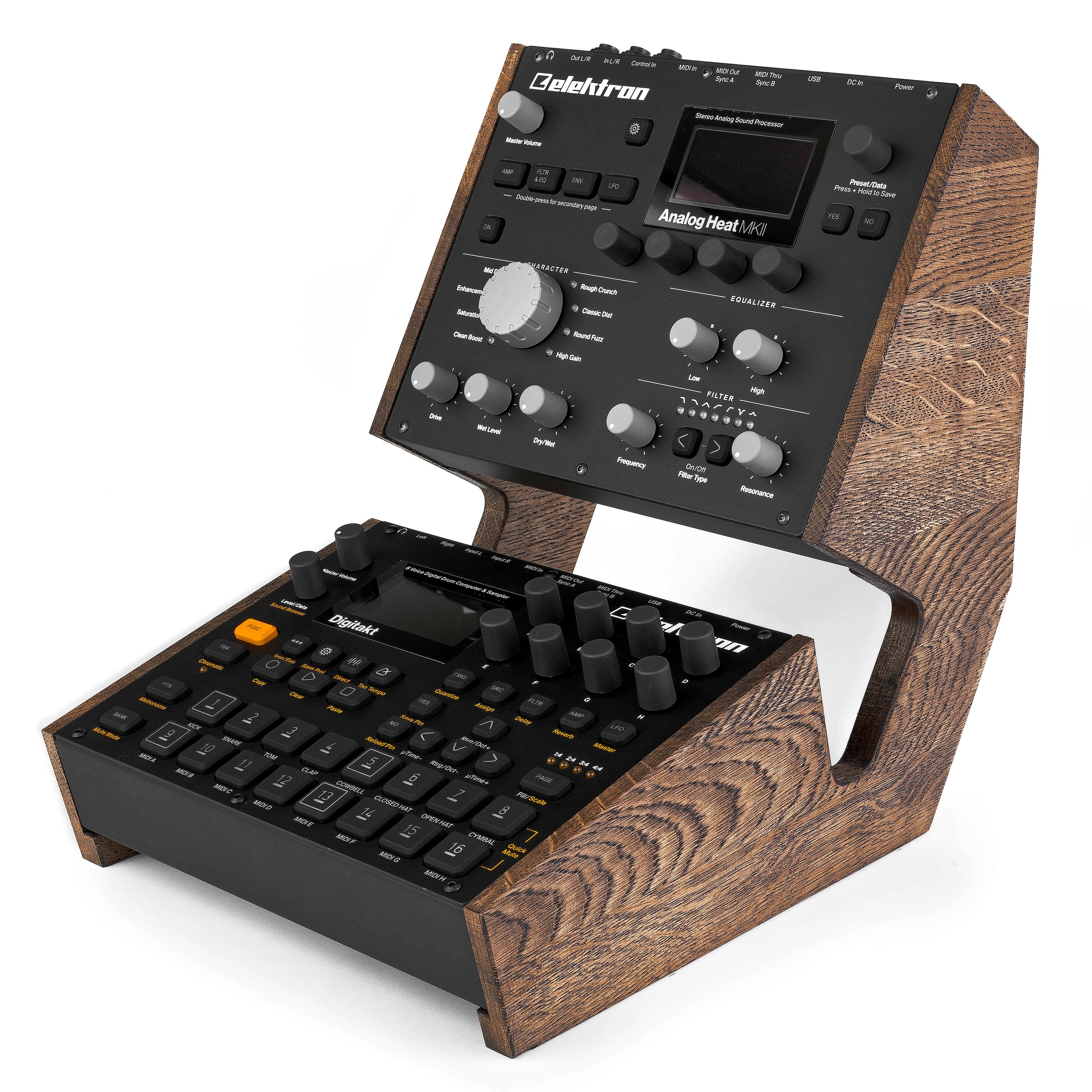MONOSHAPE Digitakt Double Stand Mini Dark with Elektron instruments